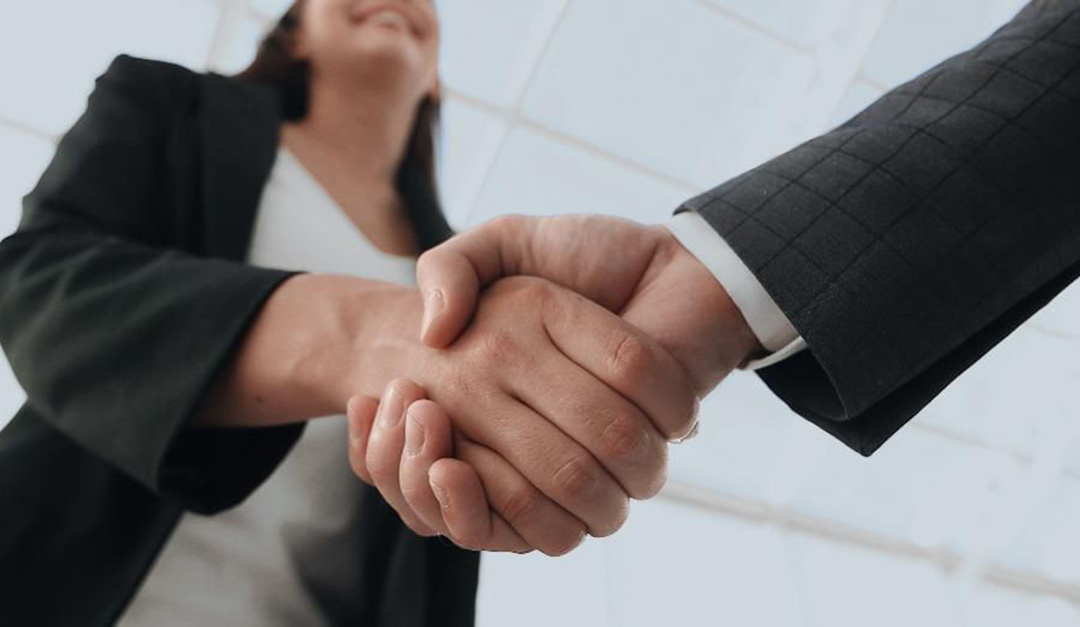Customer Shaking hands