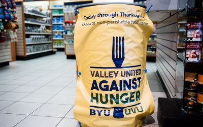 BYU Student Alumni hold annual food drive