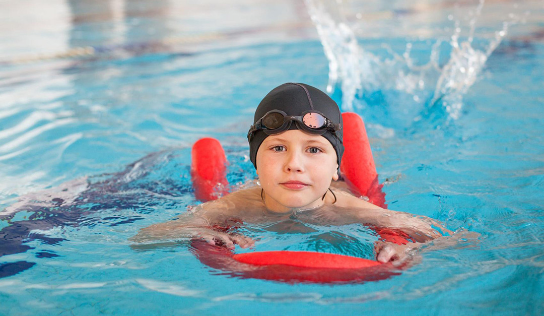 kid swimming