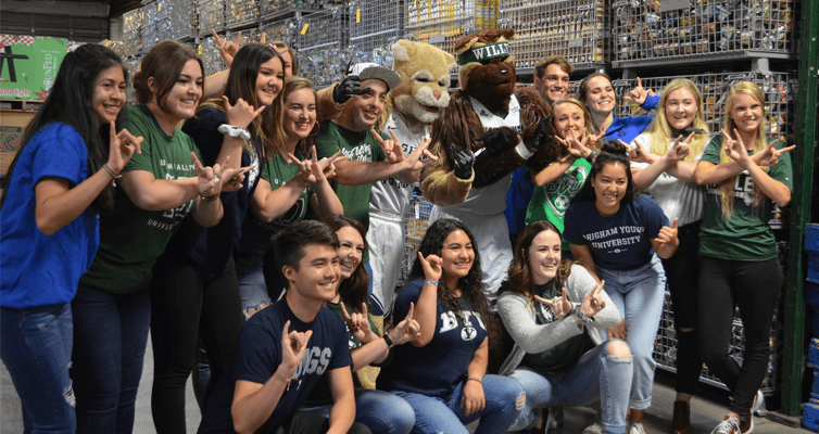 uvu and byu food drive