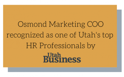 Emily Woll, COO at Osmond Marketing, is one of Utah’s Top HR Professionals for 2020