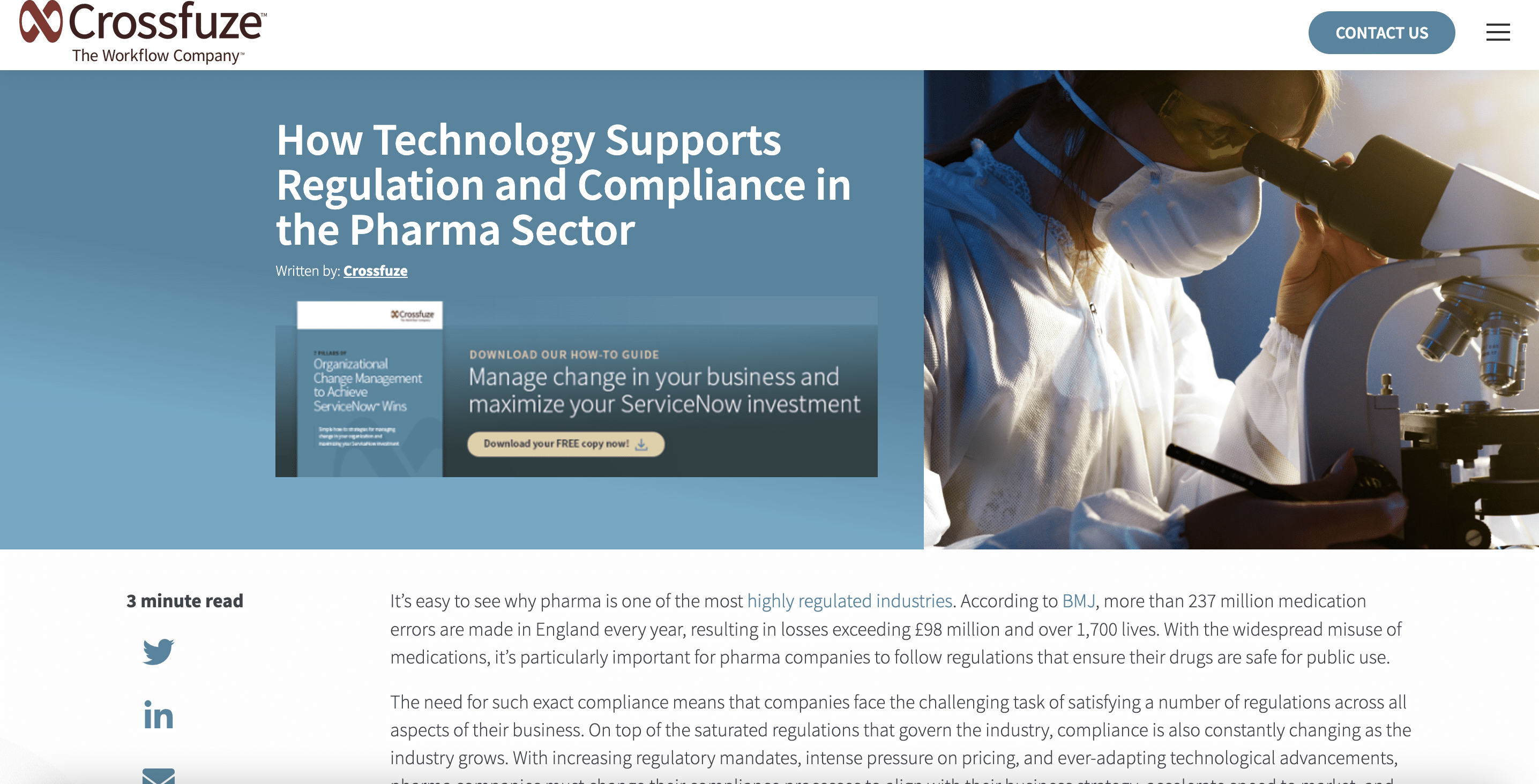 How Technology Supports Regulation and Compliance in the Pharma Sector