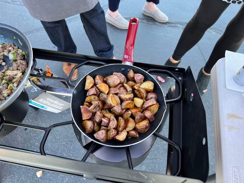 Sauteed baby red potatoes