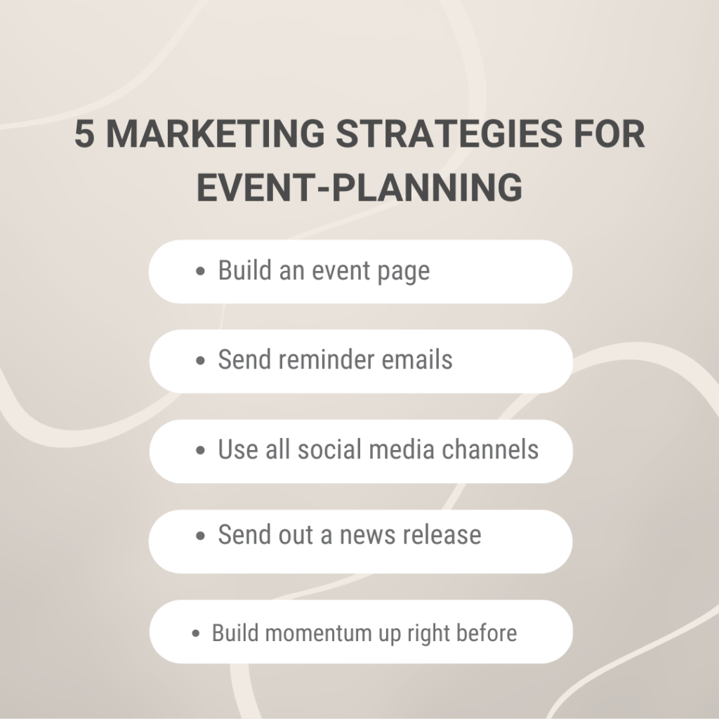 5 marketing strategies to help you plan a corporate event